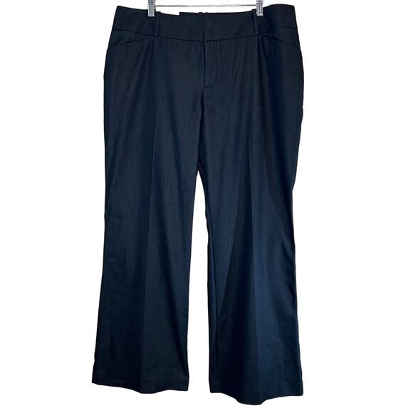 Mossimo Career Pants Sz 18 Blue Mid Waist Curvy Hip and Thighs Straight Leg NWT - Picture 1 of 9